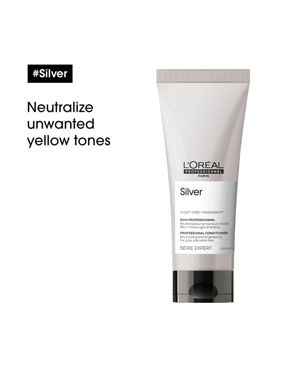 L'OREAL PROFESSIONNEL Silver Conditioner voor grijs, wit of lichtblond haar 200 ML 3