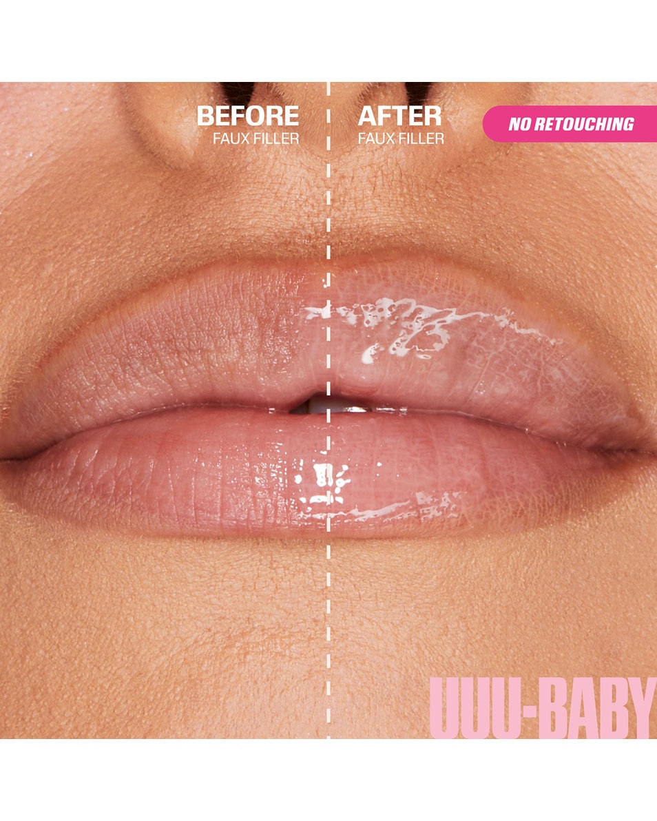 HUDA BEAUTY FAUX FILLER EXTRA SHINE LIP GLOSS UBE BIRTHDAY CAKE 3