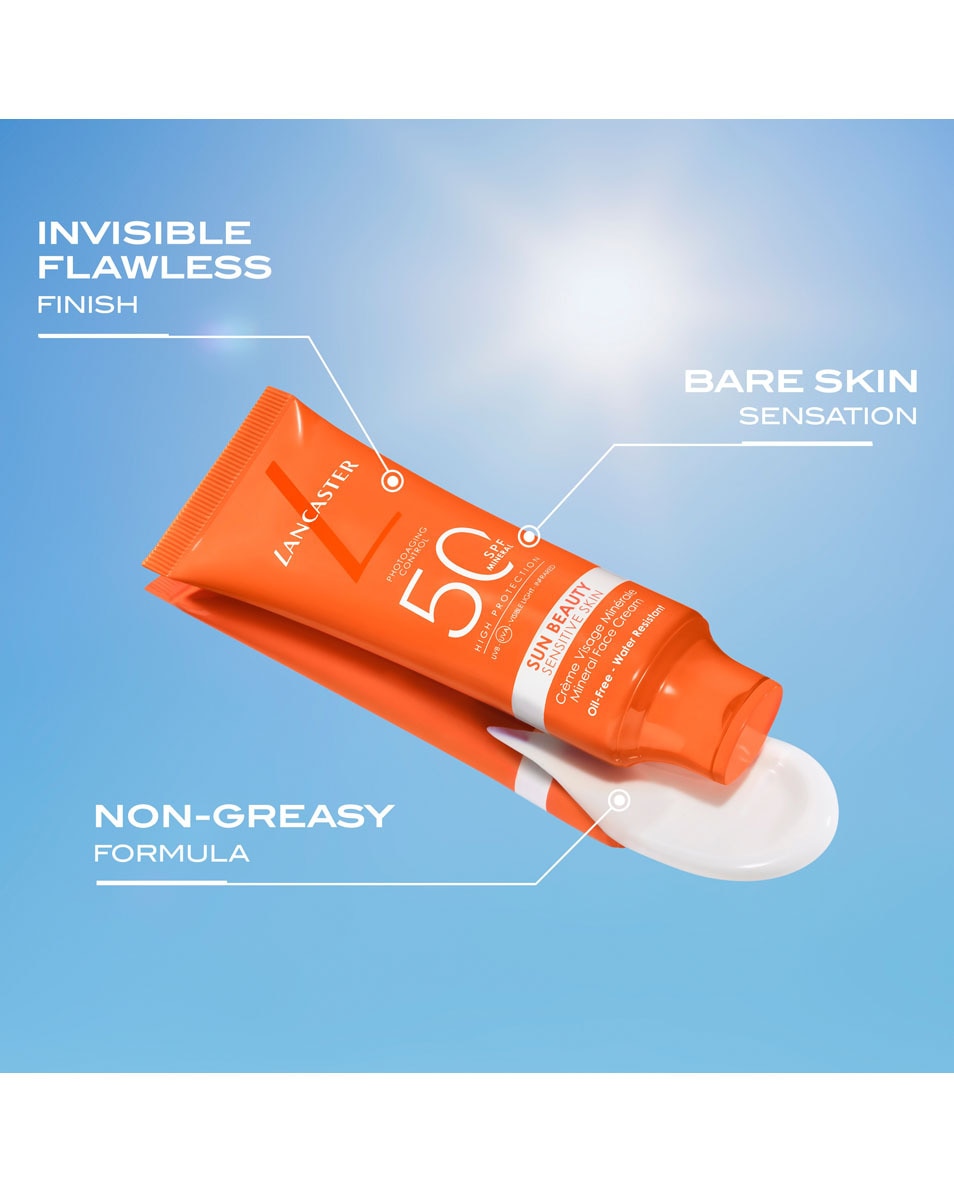 LANCASTER Sun Beauty Sensitive Skin Mineral Face Cream SPF50 50 G 3