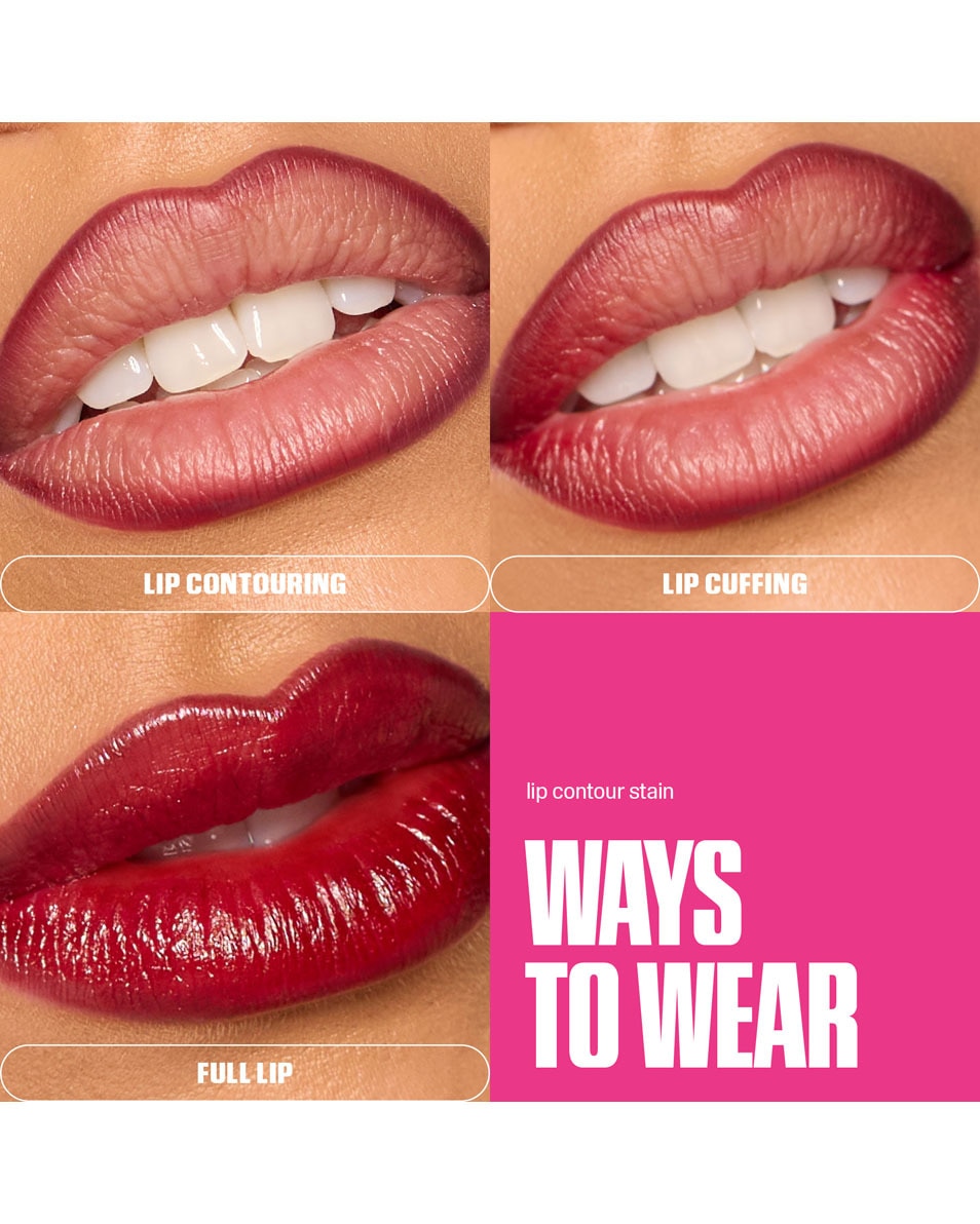 HUDA BEAUTY LIP CONTOUR LIP STAIN WARM BROWN 3