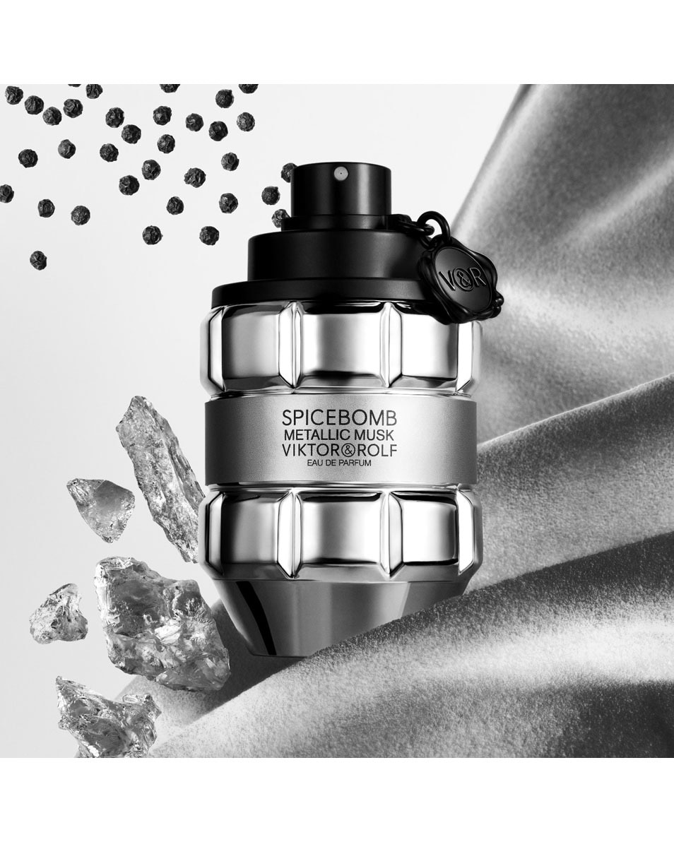 VIKTOR & ROLF Spciebomb Metallic Musk Eau De Parfum - Amberachtig Parfum - Parfum Voor Heren 90 ML