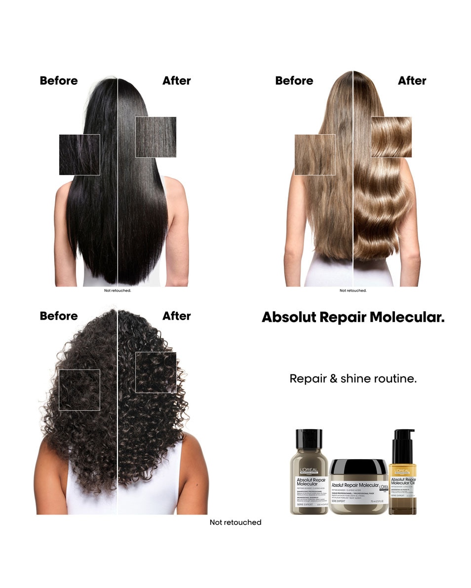 L'OREAL PROFESSIONNEL Absolut Repair Molecular Bi-phase haarolie - voor alle beschadigde haartypes 30 ML