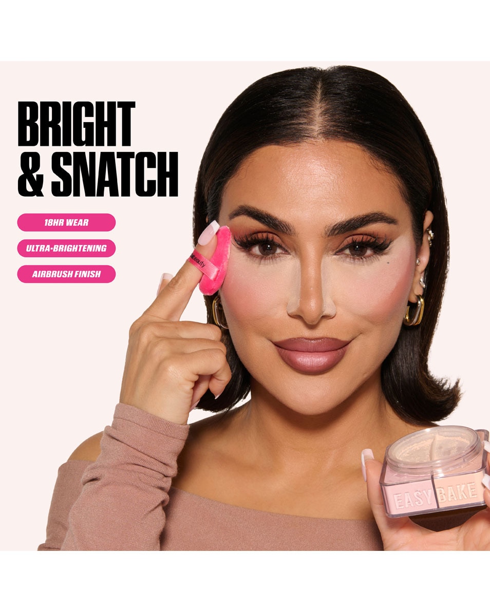 HUDA BEAUTY EASY BAKE DUO LOOSE POWDER Pink Pumpkin 3