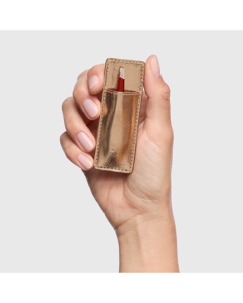 TWEEZERMAN Beautytools Vintage Rose Mini Slant Tweezer with Case 2 ST 3