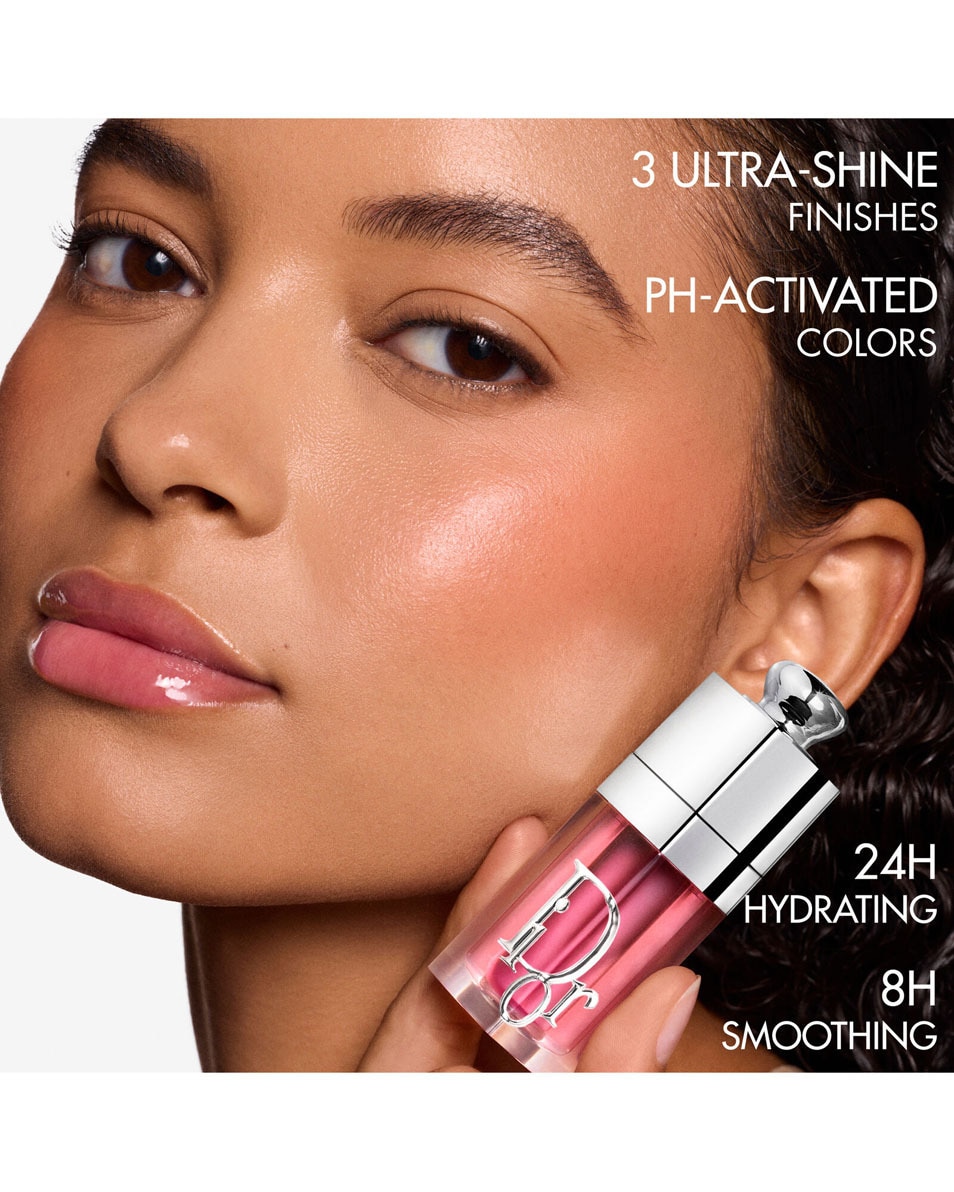 DIOR Dior Addict Lip Glow Oil Lipolie - 24u hydratatie - 3 ultra-glanzende finishes 077 Rosy Candy - Sparkly 3