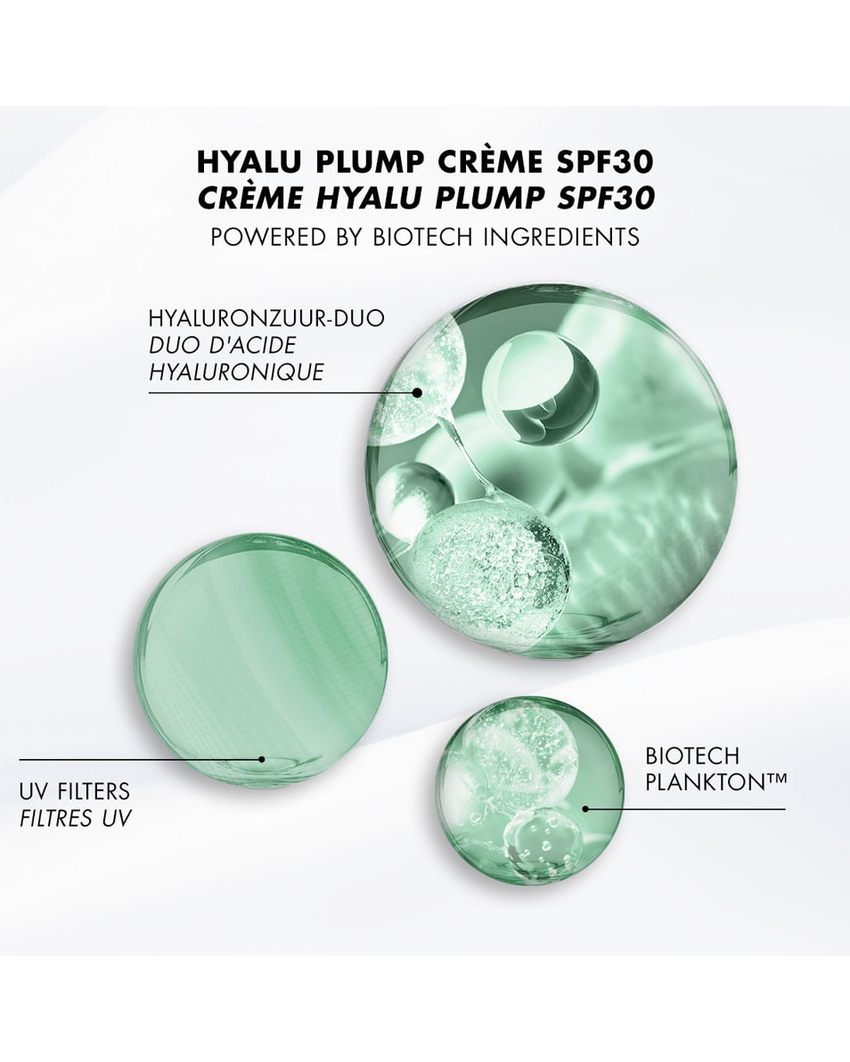 BIOTHERM Aquasource Hyalu Plump Crème Spf30 – Langdurige Hydratatie En Hoge Uv-Bescherming – Verrijkt Met Hyaluronzuur Duo 50 ML 3