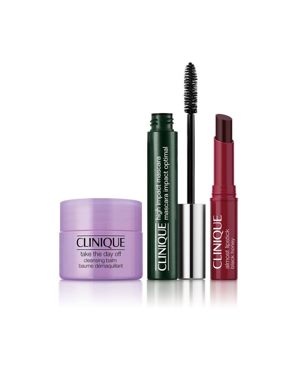 CLINIQUE High Impact Makeup Bag MVP’s Makeup Set 3 ST 3