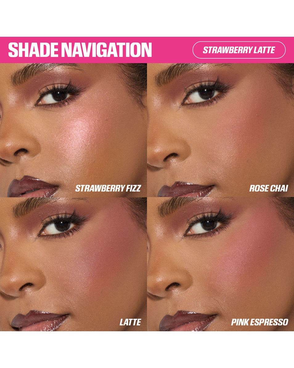 HUDA BEAUTY BLUSH FILTER BLURRING BLUSHLIGHTER PALETTE STRAWBERRY LATTE