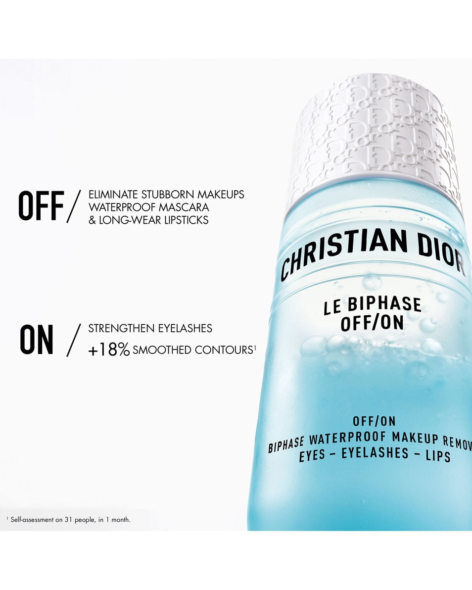 DIOR Le Biphase OFF/ON - Biphase waterproof makeup remover Tweefasige make-upremover voor ogen, wimpers en lippen 125 ML 3