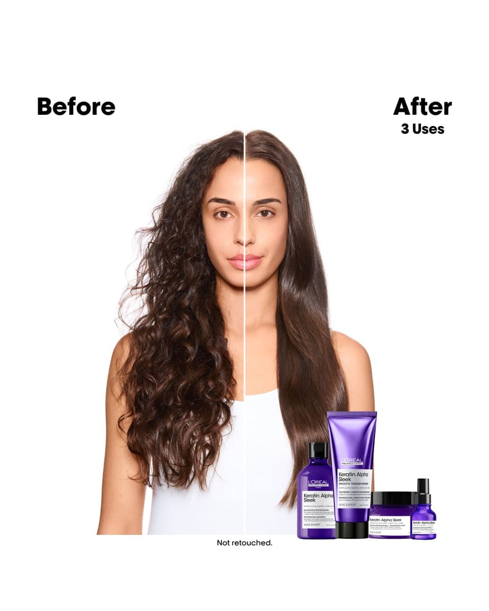 L'OREAL PROFESSIONNEL Keratin Alpha Sleek Shampoo - Frizz- En Volumecontrole 300 ML 3