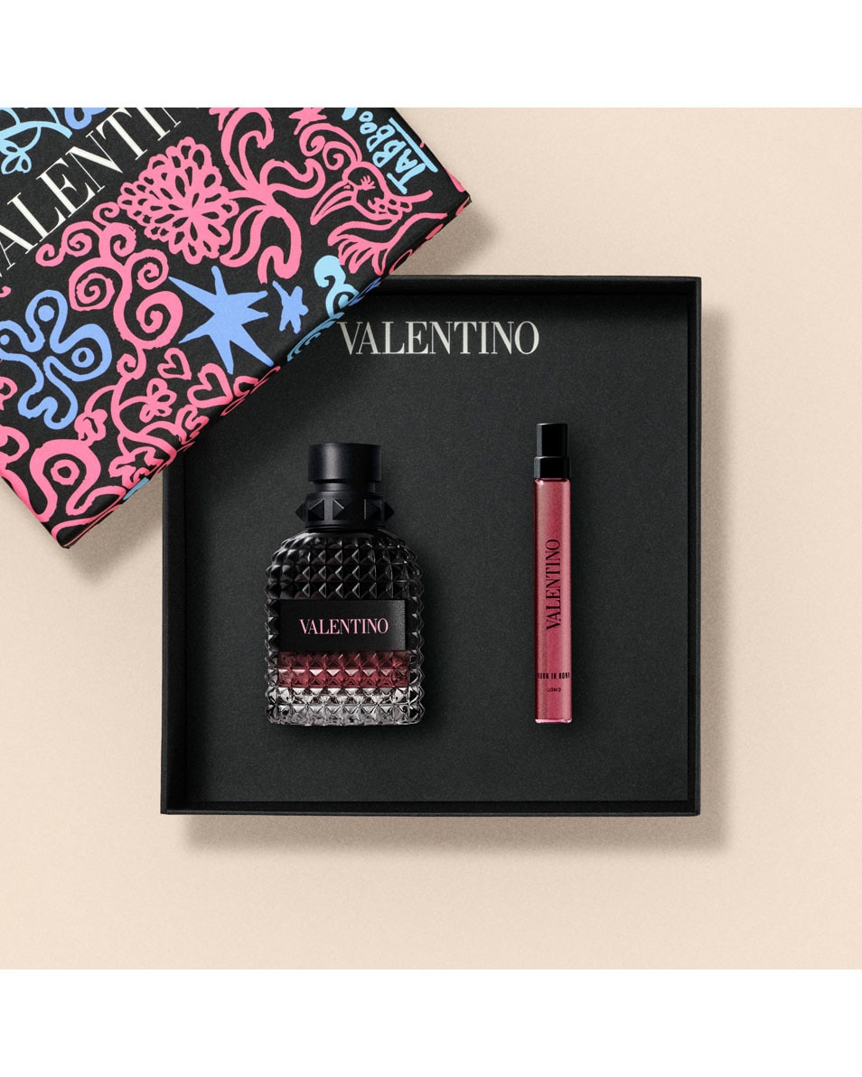 VALENTINO Born in Roma Uomo Intense Geschenkset - Eau De Parfum Voor Mannen 2 ST