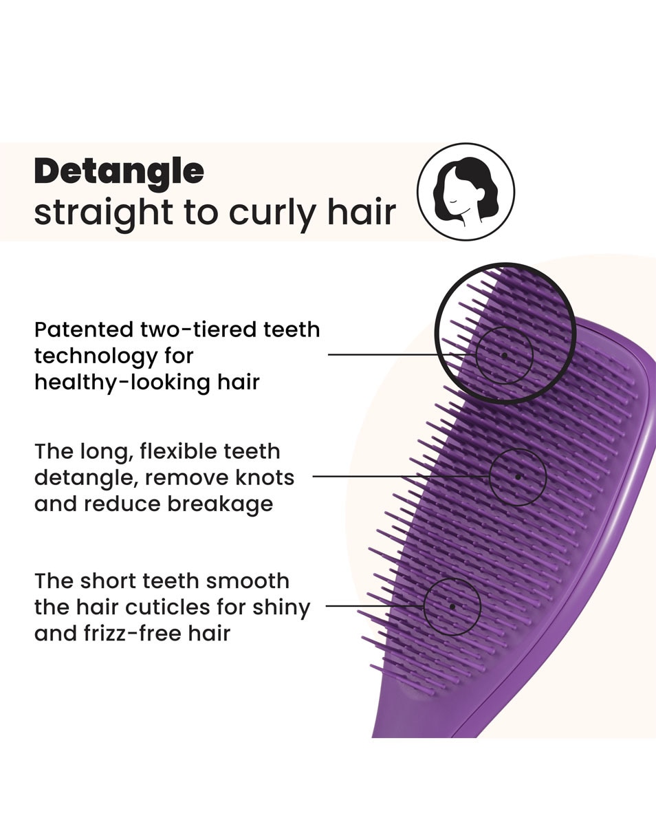 TANGLE TEEZER Ultimate Detangler Mini Fresh Purple Mini 1 ST 3