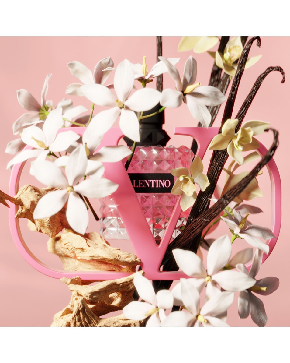 VALENTINO Born in Roma Donna Eau de Parfum Travelsize – Bloemig, amber en houtachtig parfum voor dames 10 ML 3