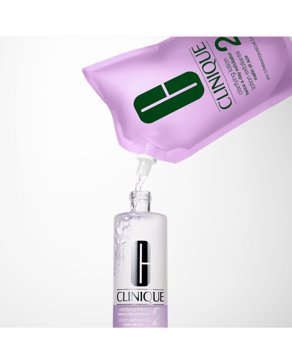 CLINIQUE All About Clean Navulling Exfoliating Lotion 2 – Droge tot gecombineerde huid 400 ML