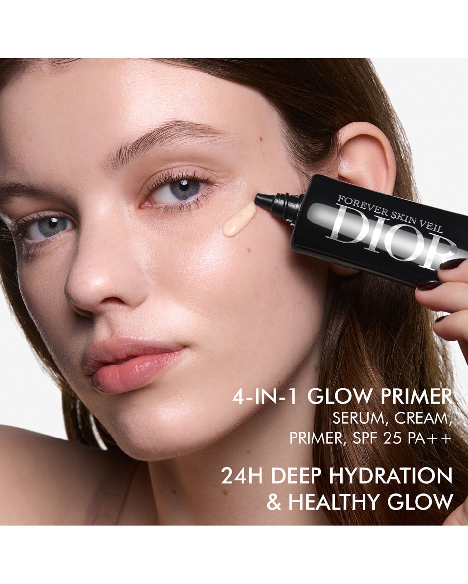 DIOR Forever Skin Veil - Glow finish primer Make-up basis - stralende finish, 24 uur hydratatie, SPF 25 PA++ Glow finish 3