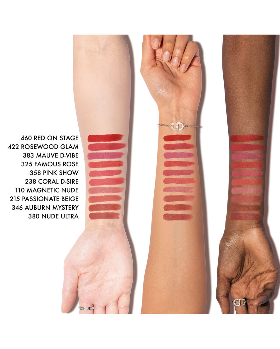 DIOR Rouge Dior On Stage - Longwear lipstick, matte finish Langhoudende lipstick - 24 uur zonder afgeven, matte finish 380 Nude Ultra
