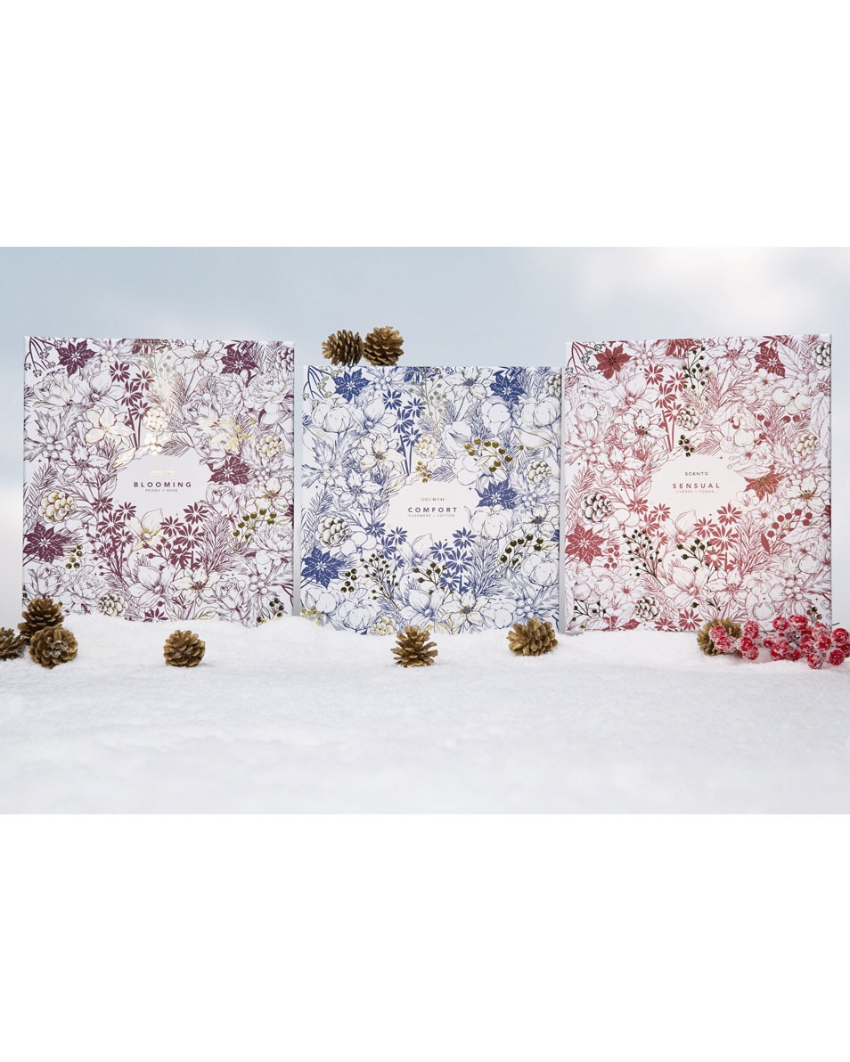 SCENTO Blooming geschenkset geurstokjes + doucheschuim 2 ST 3