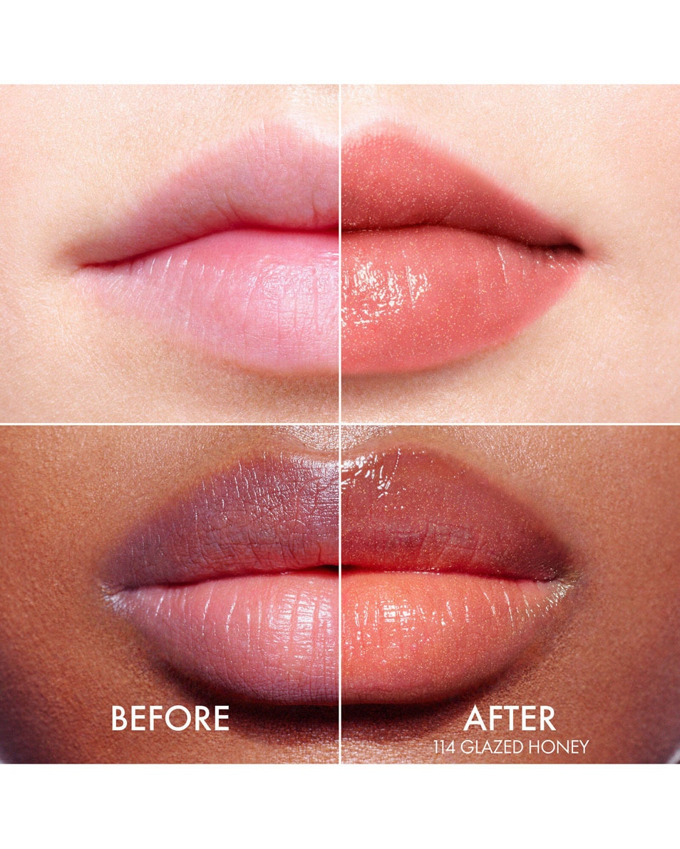 DIOR Dior Addict Lip Glow - Hydrating Lip Balm 48 u hydraterende lipbaslem, pH geactiveerde kleur 114 Glazed Honey 3
