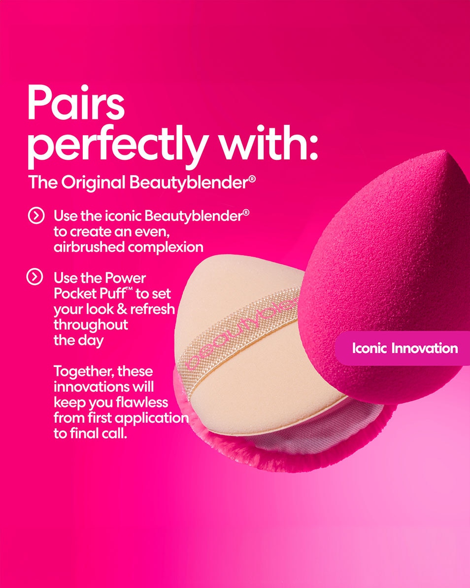 BEAUTYBLENDER Power Pocket Puff Makeup spons PINK