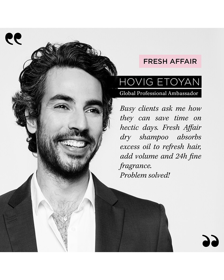 VERFRISSENDE DROOGSHAMPOO VOOR ALLE HAARTYPES