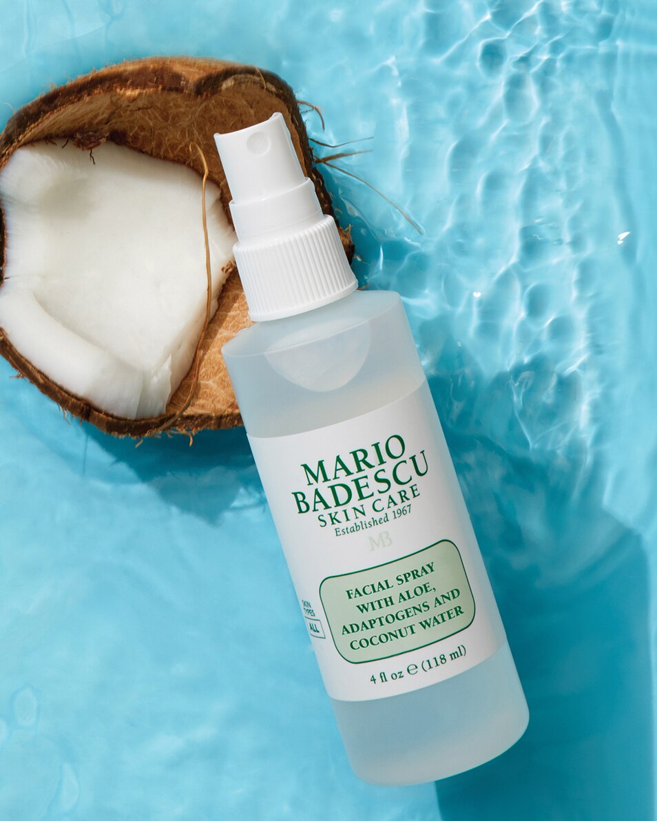 GEZICHTSSPRAY MET ALOE VERA, ADAPTOGENEN EN KOKOSWATER