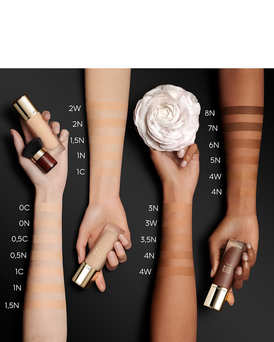 GUERLAIN PARURE GOLD SKIN MATTE FOUNDATION GEEFT NIET AF - HIGH PERFECTION - 24U VERZORGING EN DRAAGCOMFORT 2W WARM / DORÉ 4