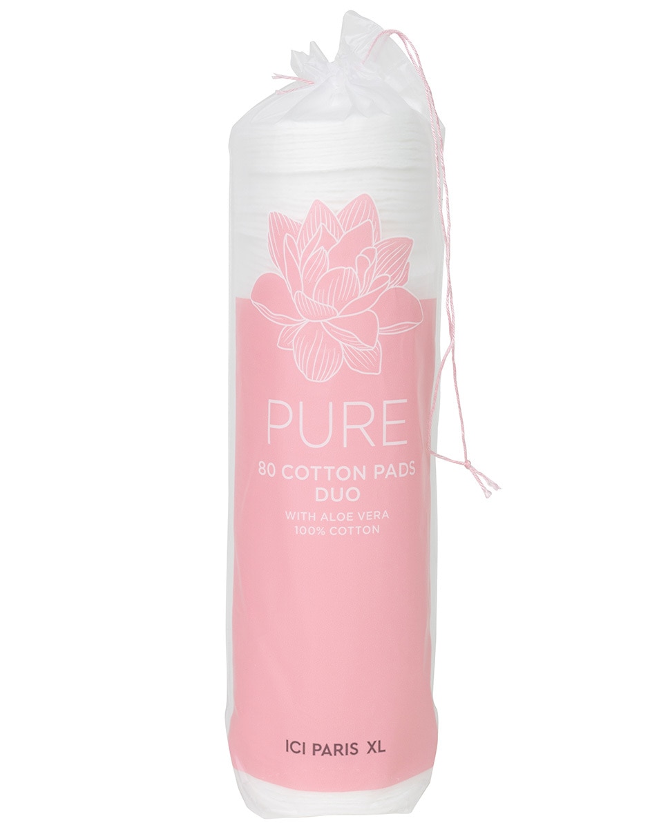 WATTENSCHIJFJES DUO MET ALOË VERA 100% KATOEN - 80 PADS