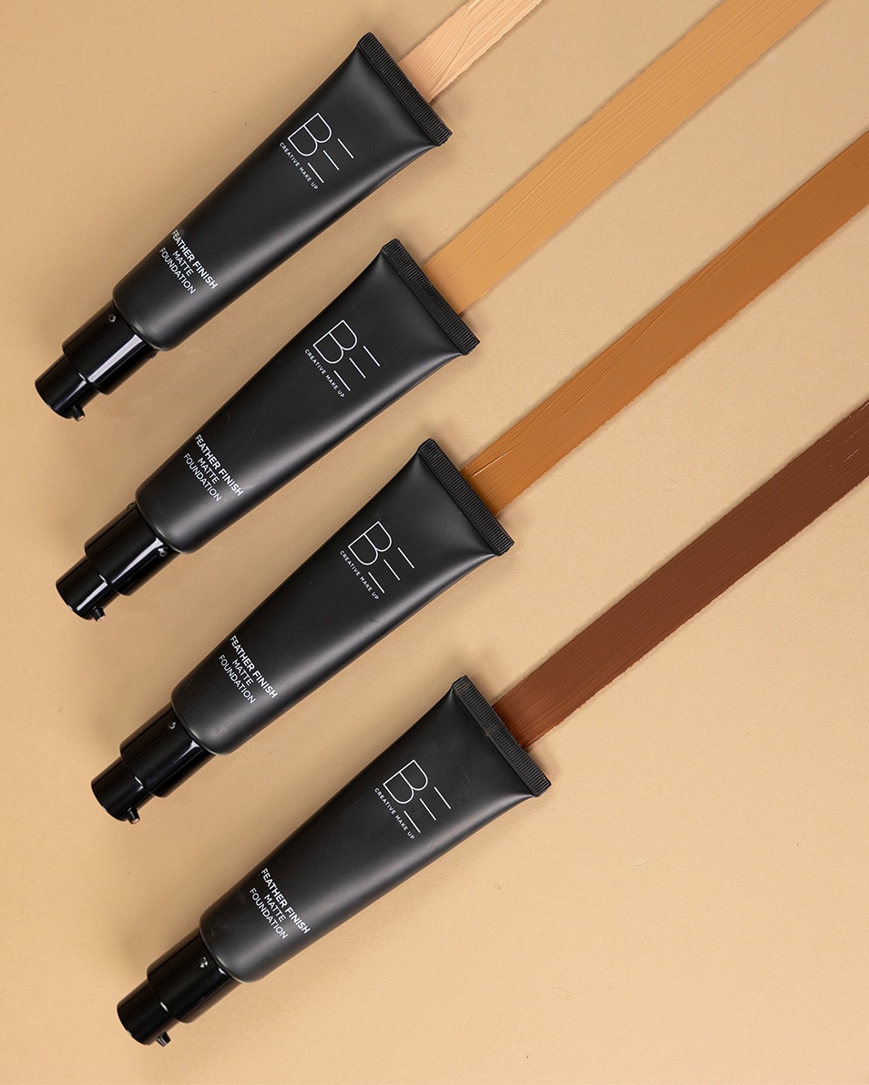 BE Creative Make Up FEATHER FINISH MATTE FOUNDATION MATTE FOUNDATION 2 LIGHT - MEDIUM WARM 4