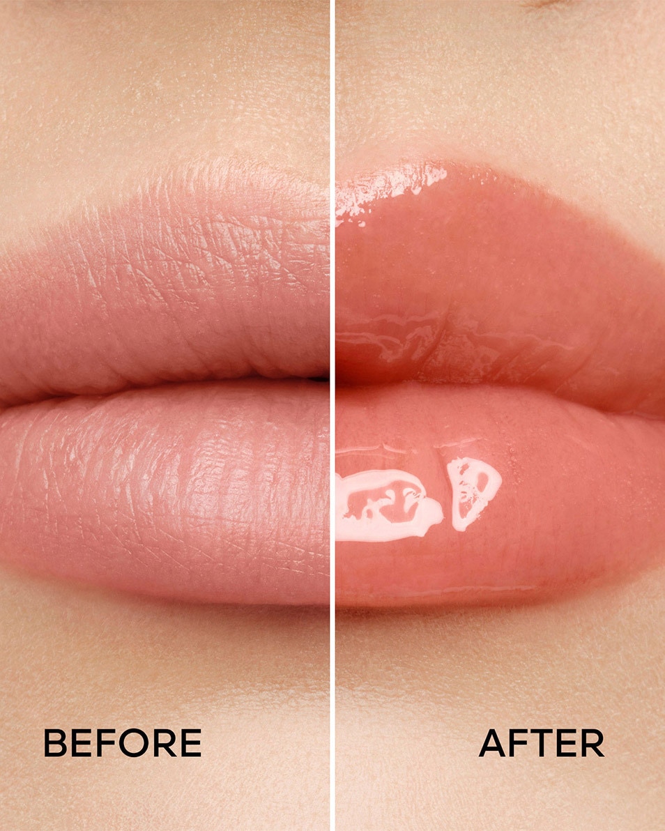 GUERLAIN KISSKISS BEE GLOW OIL MET HONING VERRIJKTE, GETINTE LIPOLIE 319 PEACH GLOW 4