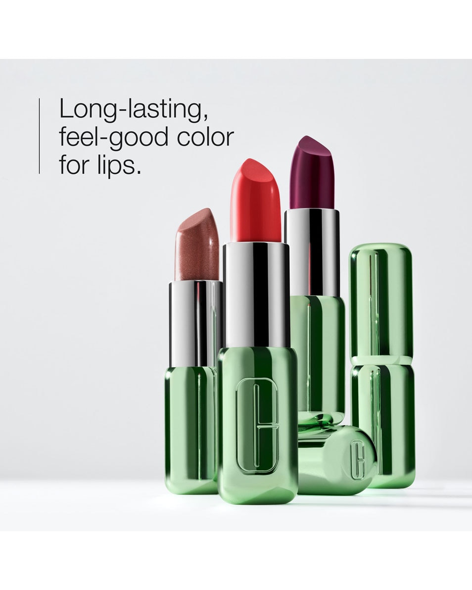 CLINIQUE PopTM Longwear Lipstick Lippenstift - langhoudende kleur, gepigmenteerd & met primer Clove Pop 4