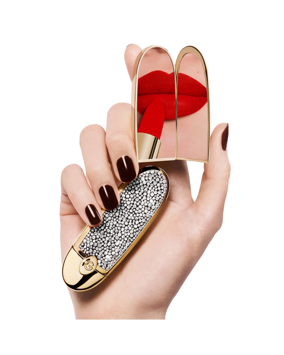 GUERLAIN ROUGE G De sierlijke case met een dubbel spiegeltje TRANSLUCENT 4