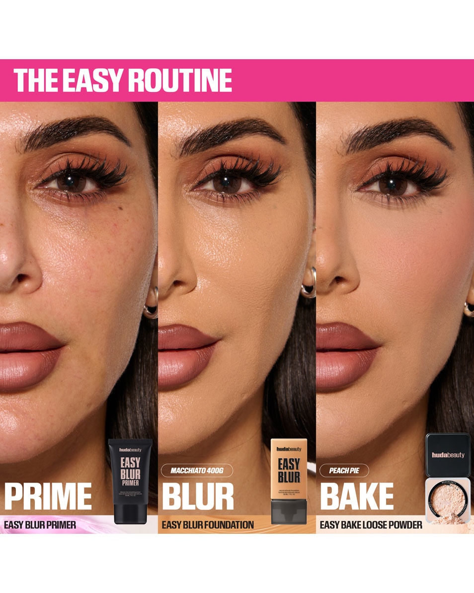 HUDA BEAUTY EASY BLUR NATURAL AIRBRUSH FOUNDATION 220 WARM - Custard