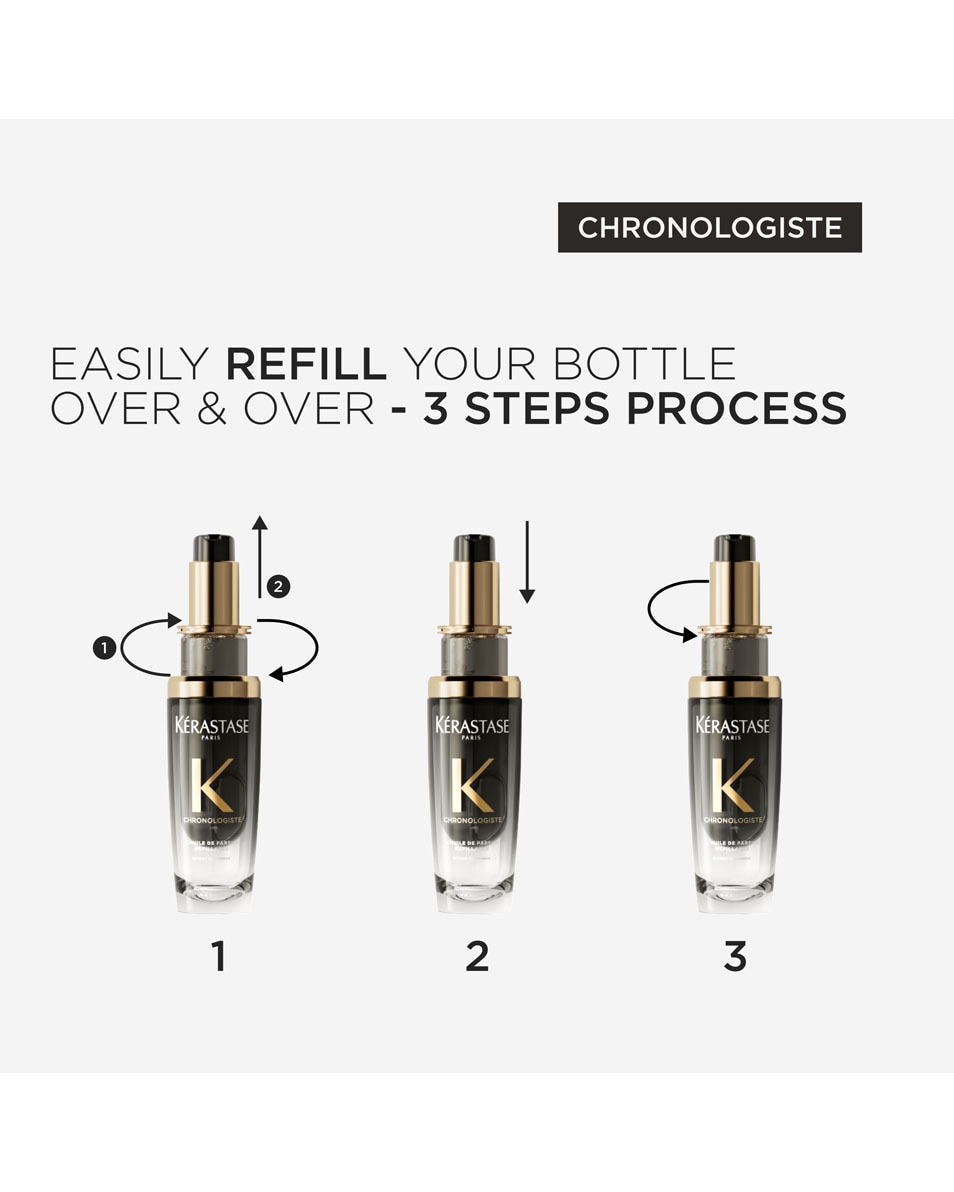 KÉRASTASE Chronologiste L'Huile de Parfum Navulling Olie - voedende haarparfum - voor alle haartypes 75 ML 4
