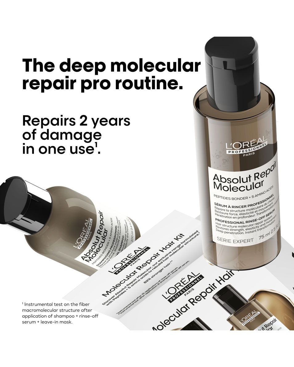 L'OREAL PROFESSIONNEL Absolut Repair Molecular Hair Repair Discovery Duo Set Shampoo en rinse-off serum 2 ST 4