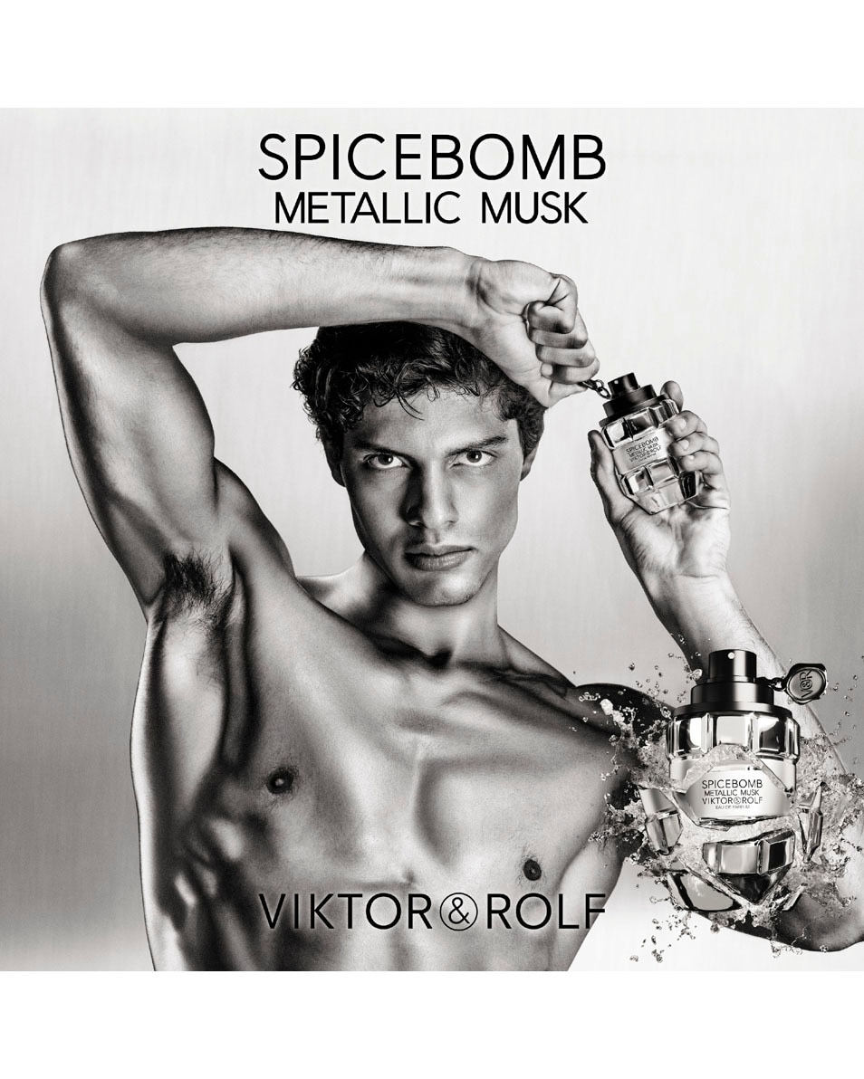 VIKTOR & ROLF Spciebomb Metallic Musk Eau De Parfum - Amberachtig Parfum - Parfum Voor Heren 90 ML