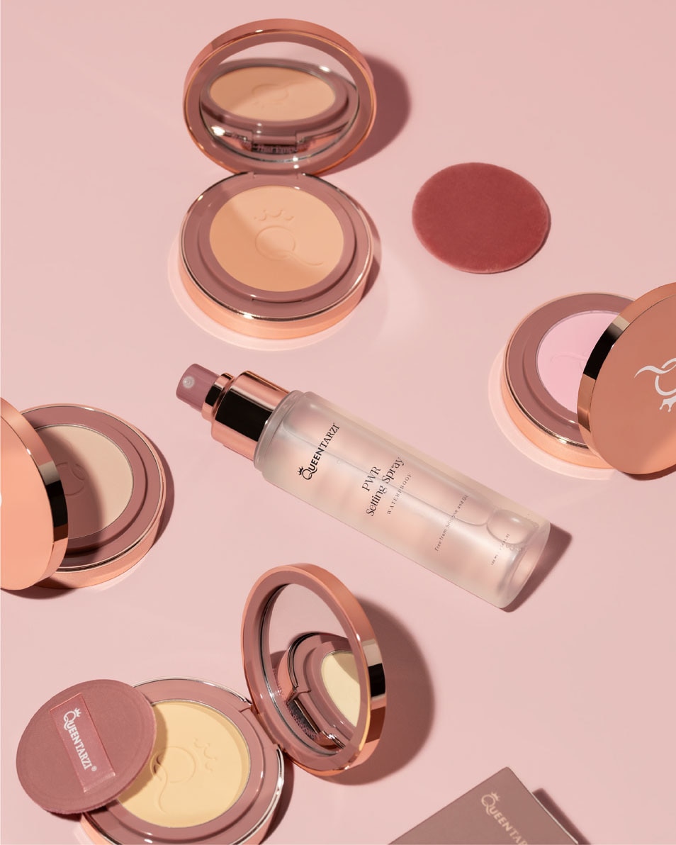 QUEEN TARZI The Dream Pressed Powder Translucent, Blurring & Brightening Pressed Powder 1_FAIR 4