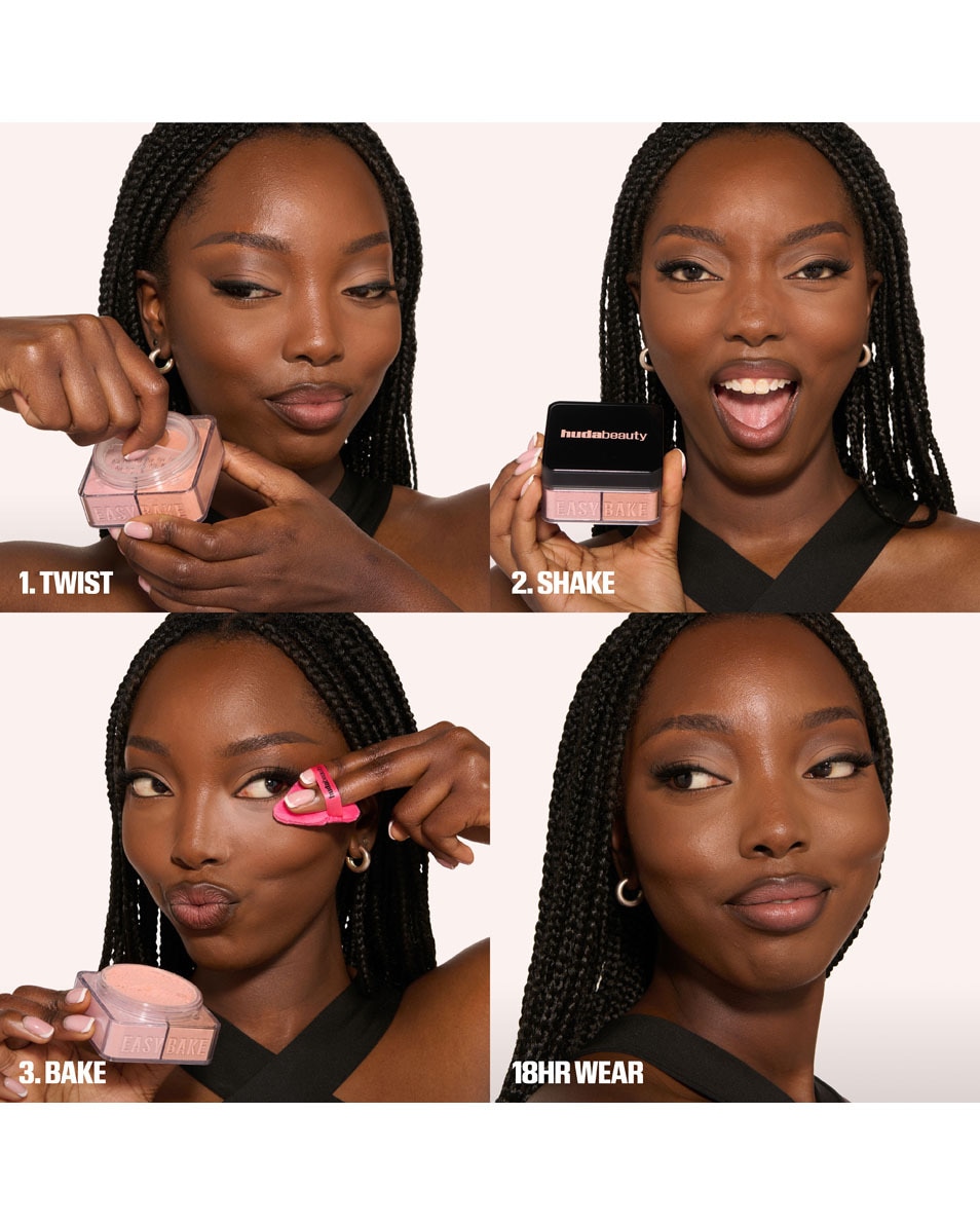 HUDA BEAUTY EASY BAKE DUO LOOSE POWDER Pink Pumpkin 4