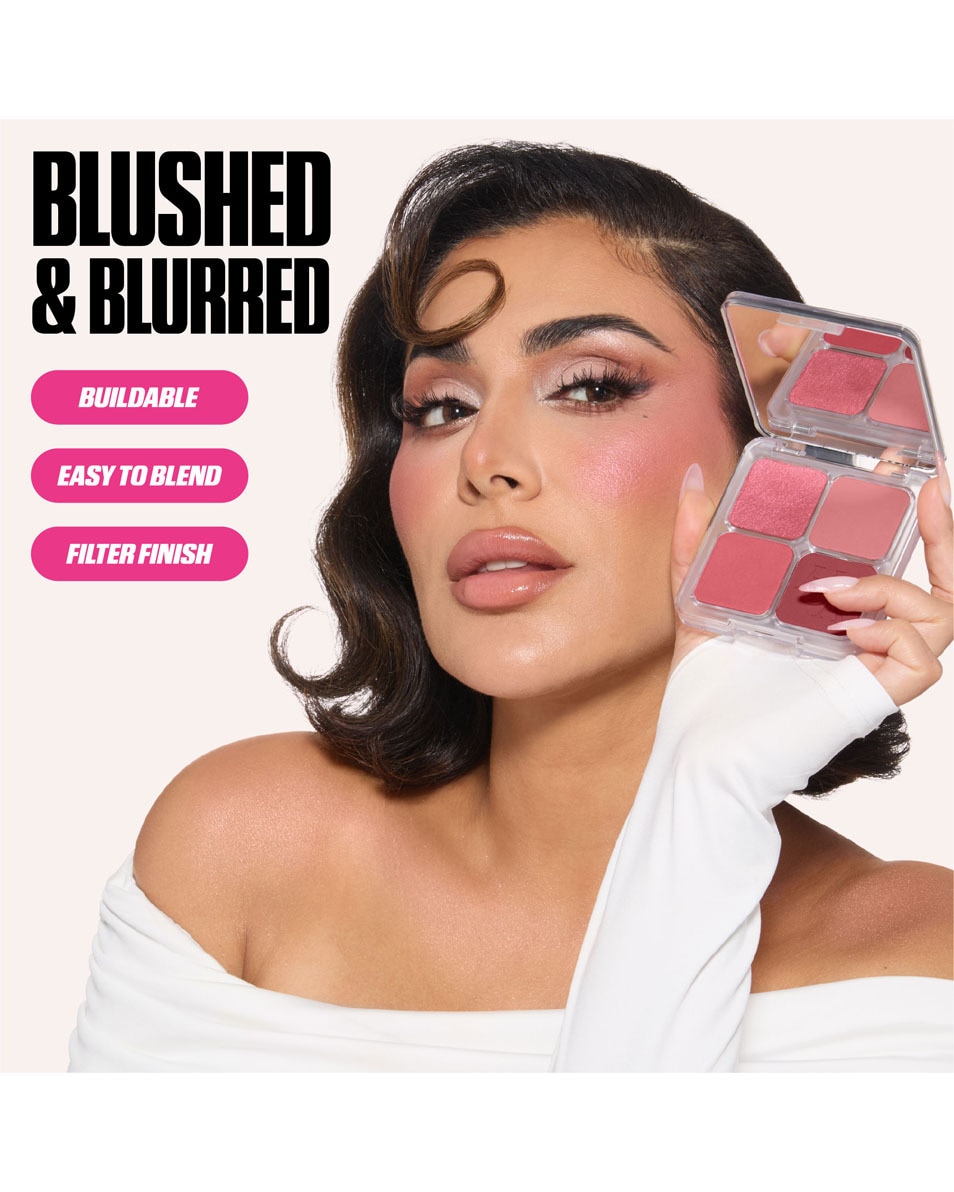HUDA BEAUTY BLUSH FILTER BLURRING BLUSHLIGHTER PALETTE STRAWBERRY LATTE