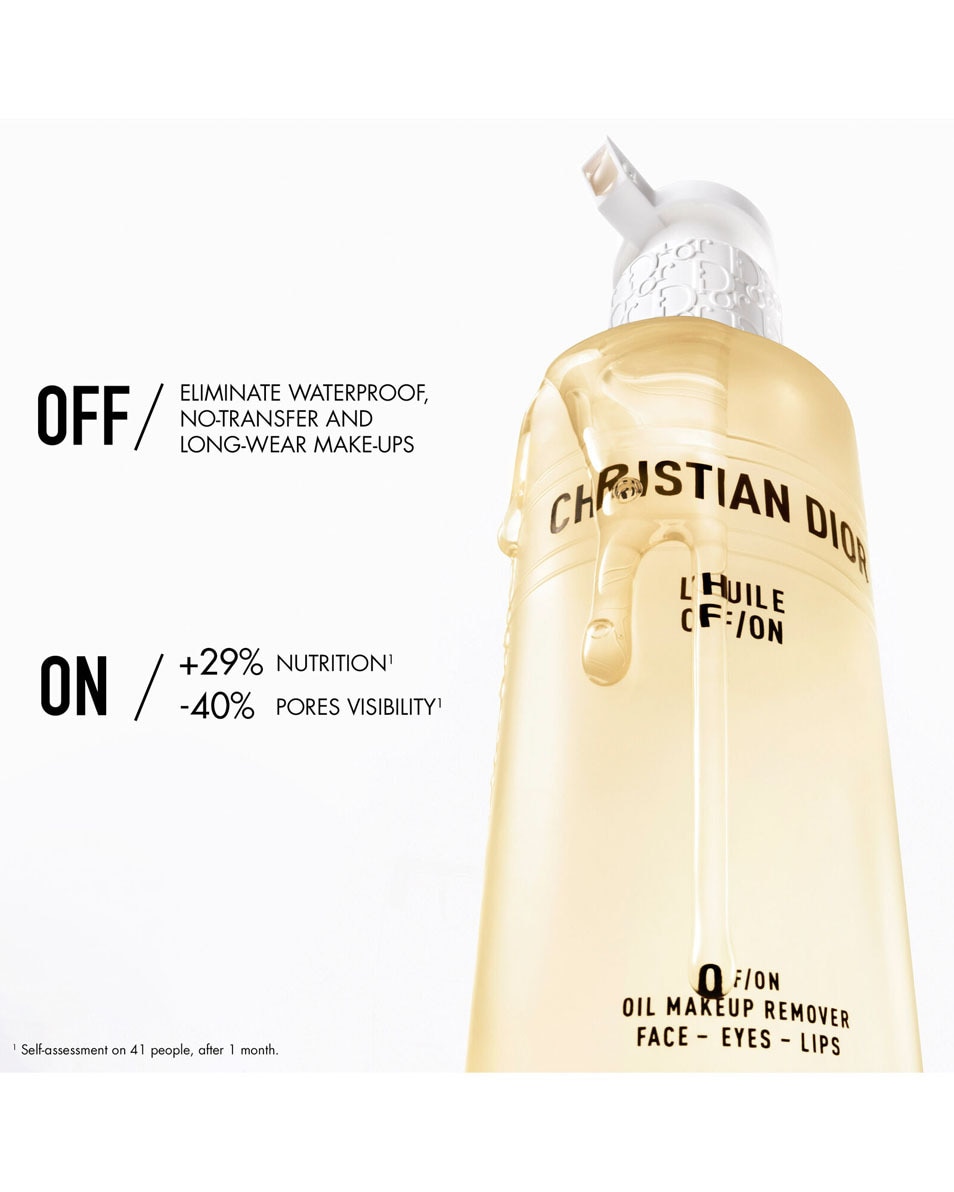 DIOR L'Huile OFF/ON - Rinse-off waterproof makeup remover oil Afspoelbare reinigingsoilie voor het gezicht, ogen en lippen 175 ML 4