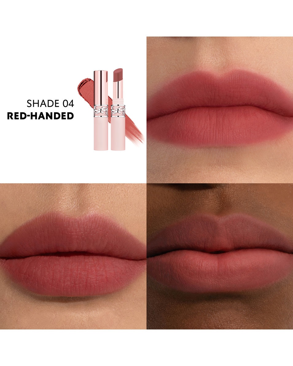 YVES SAINT LAURENT YSL LOVENUDE Lip Blusher Zachte kleurrijke lippenstift #04 RED-HANDED 4