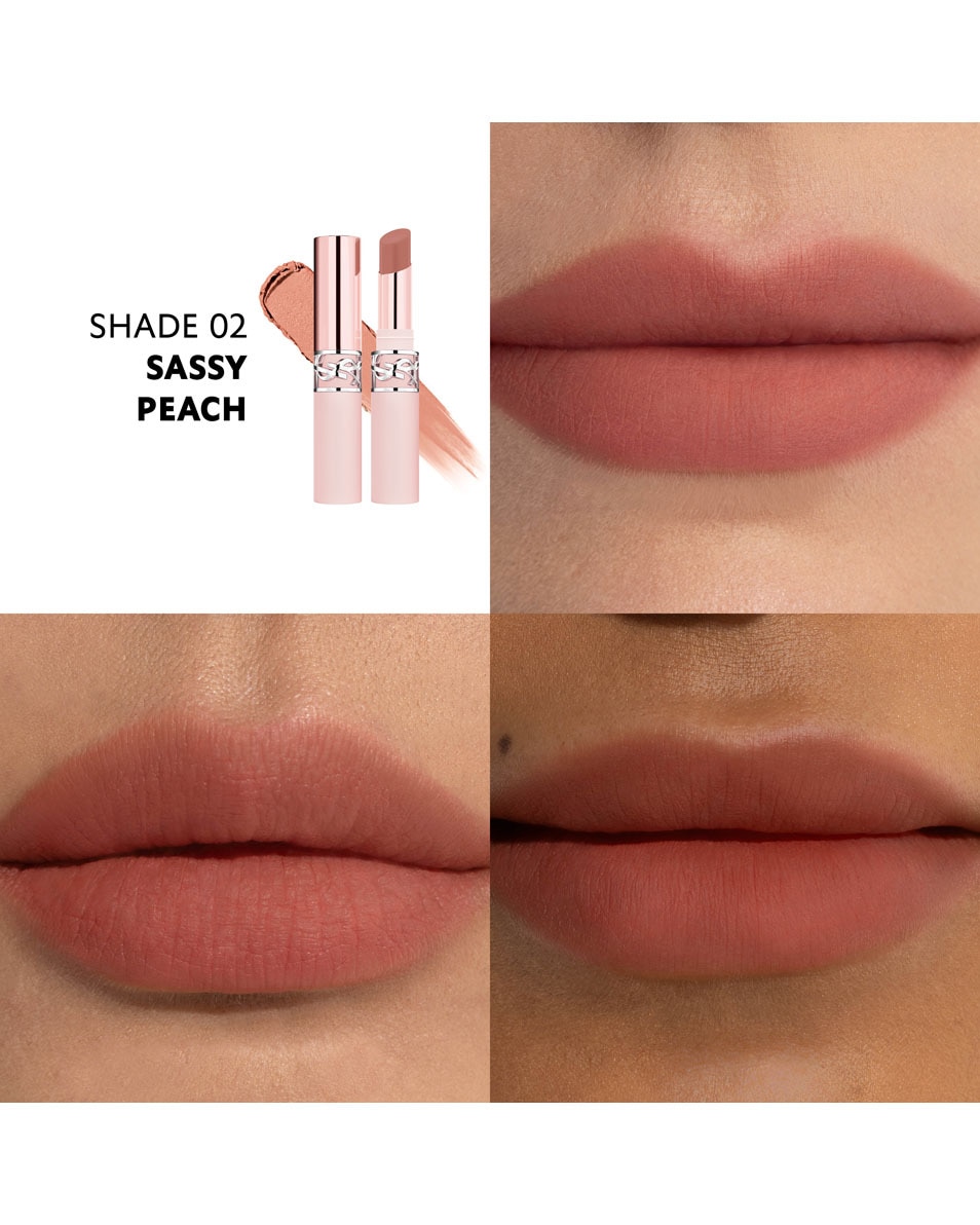 YVES SAINT LAURENT YSL LOVENUDE Lip Blusher Zachte kleurrijke lippenstift #02 SASSY PEACH 4