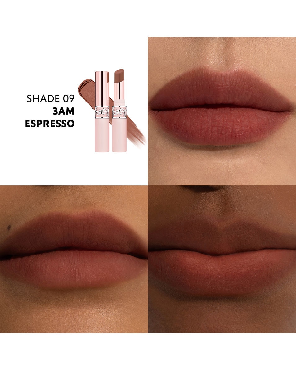 YVES SAINT LAURENT YSL LOVENUDE Lip Blusher Zachte kleurrijke lippenstift #09 3AM ESPRESSO 4