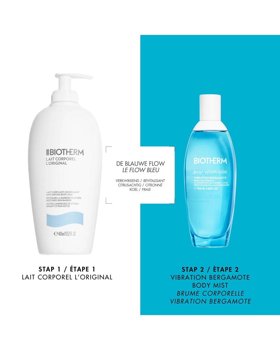 BIOTHERM Eau Vitaminée Vibration Bergamote Verfrissende Body Mist – Noten Van Bergamot, Mandarijn, Gember & Witte Musk 100 ML