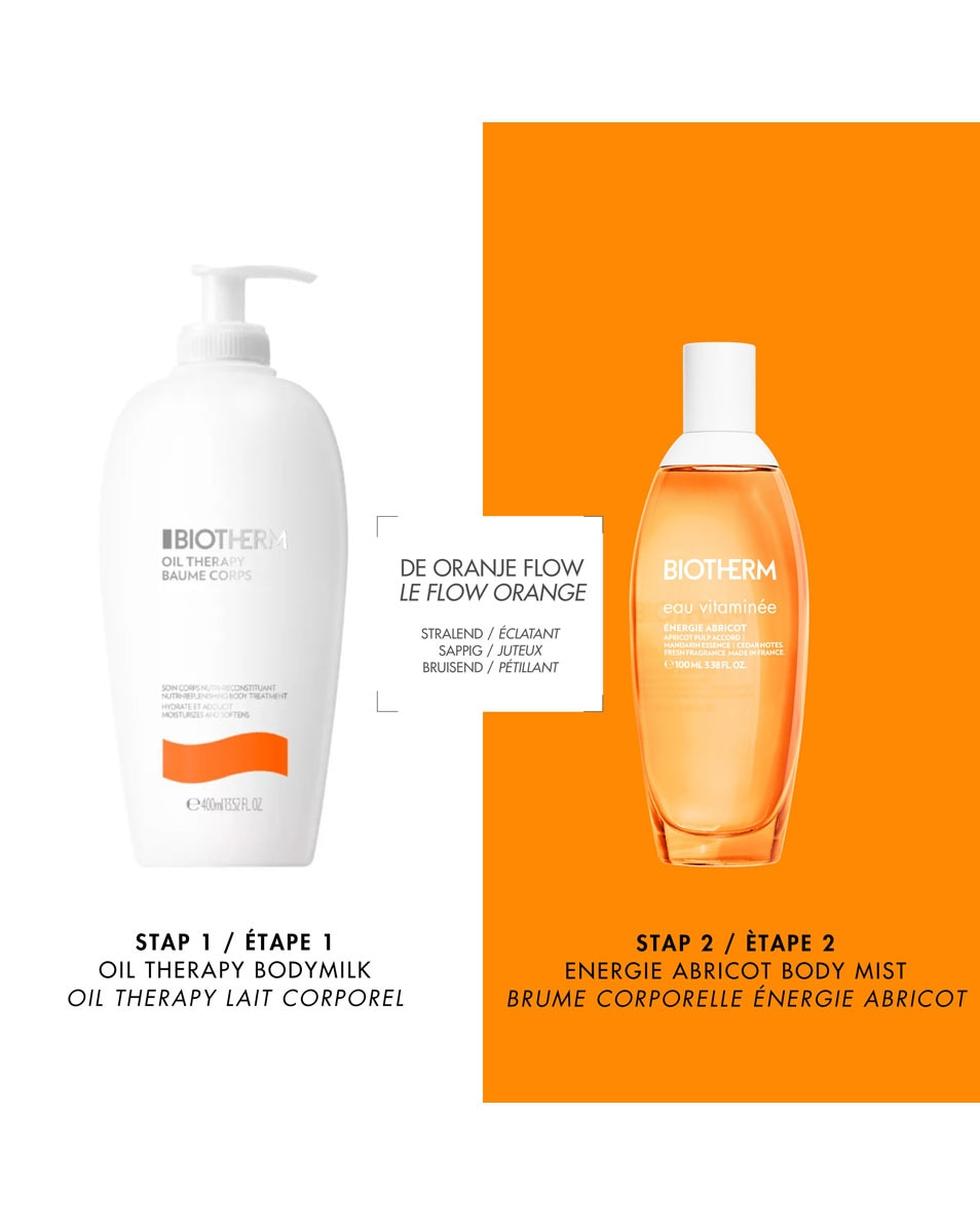 BIOTHERM Eau Vitaminée Énergie Abricot Verfrissende Body Mist – Noten Van Abrikoos, Mandarijn & Cederhout 100 ML 4