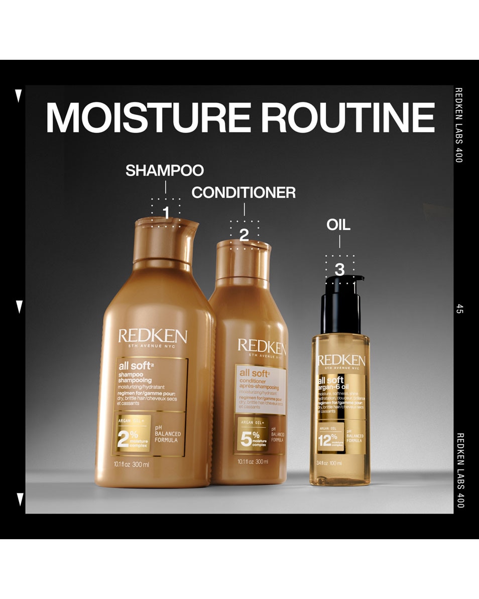 REDKEN All Soft Giftset Verzacht & Hydrateert Droog Haar 3 ST 4