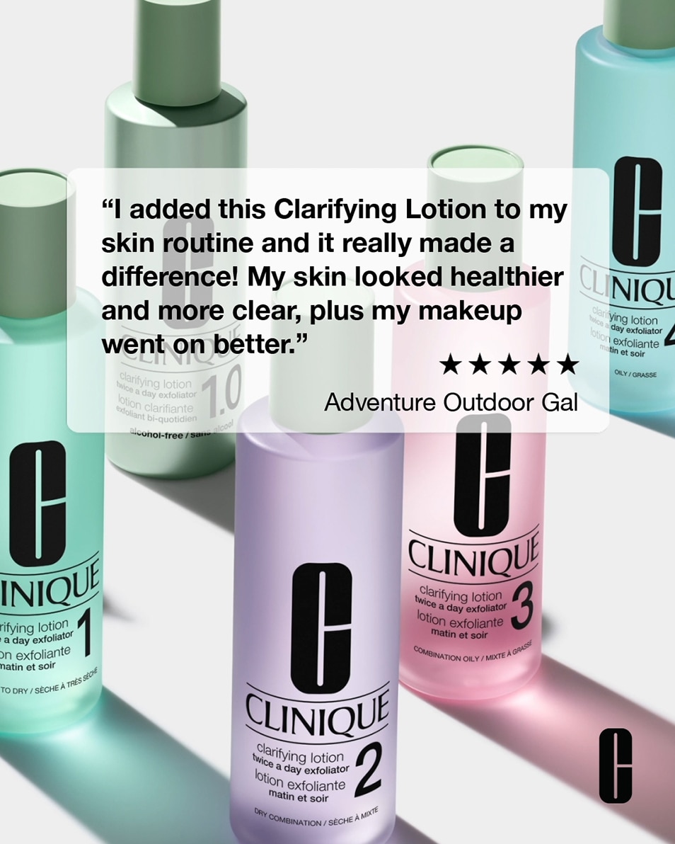 CLINIQUE CLARIFYING LOTION 1 - TWICE A DAY EXFOLIATOR EXFOLIËRENDE LOTION - ZEER DROGE TOT DROGE - 3-STEP SYSTEM 400 ML 4
