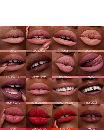 HUDA BEAUTY LIQUID MATTE ULTRA-COMFORT TRANSFER-PROOF LIPSTICK BOMBSHELL