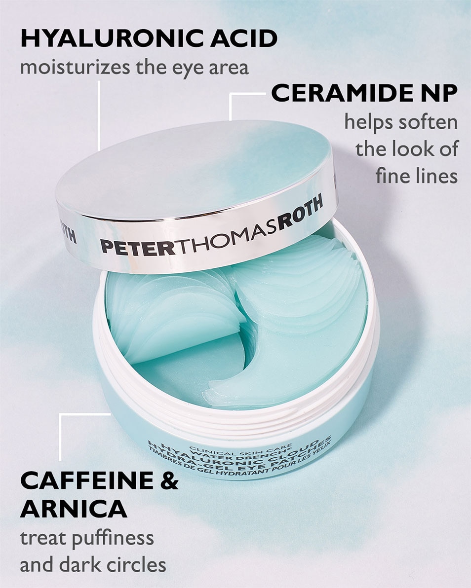 PETER THOMAS ROTH WATER DRENCH™ HYALURONIC CLOUD HYDRA-GEL EYE PATCHES 60 ST