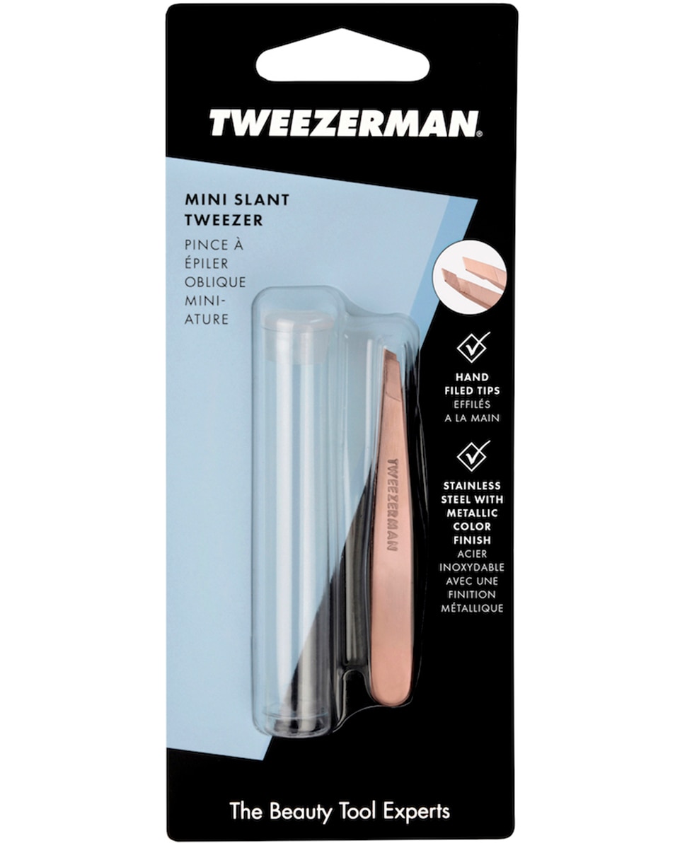 TWEEZERMAN MINI SLANT TWEEZER ROSE GOLD MINI SLANT TWEEZER ROSE GOUD 1 ST 5
