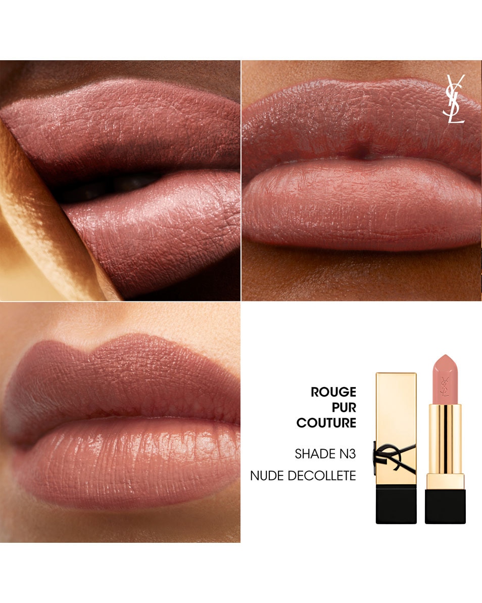 YVES SAINT LAURENT ROUGE PUR COUTURE LIPSTICK N3 - Nude 3 5